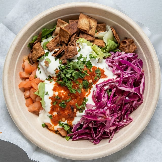 CHICKEN SHAWARMA BOWL.